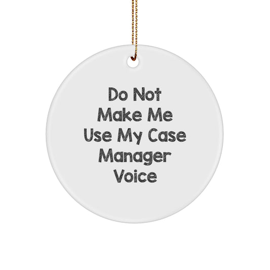 Cheerful Case Manager Christmas Ornament for Happy Kids – Favorite Gift - Image 1