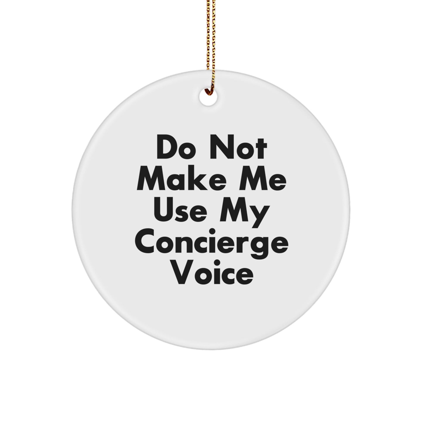Favorite Concierges Circle Christmas Ornament for Kids Now Gift - Image 1