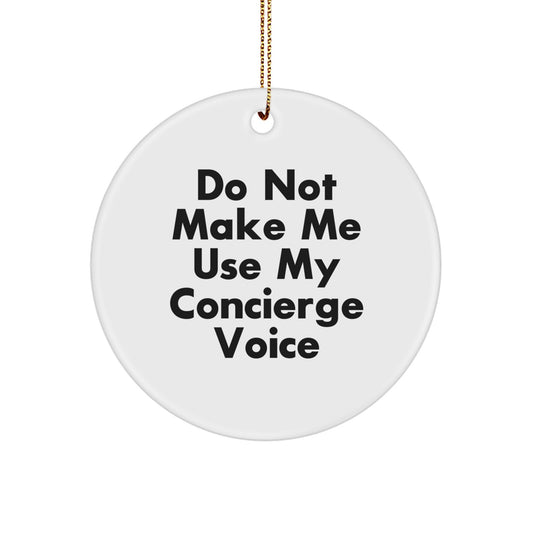 Favorite Concierges Circle Christmas Ornament for Kids Now Gift - Image 1