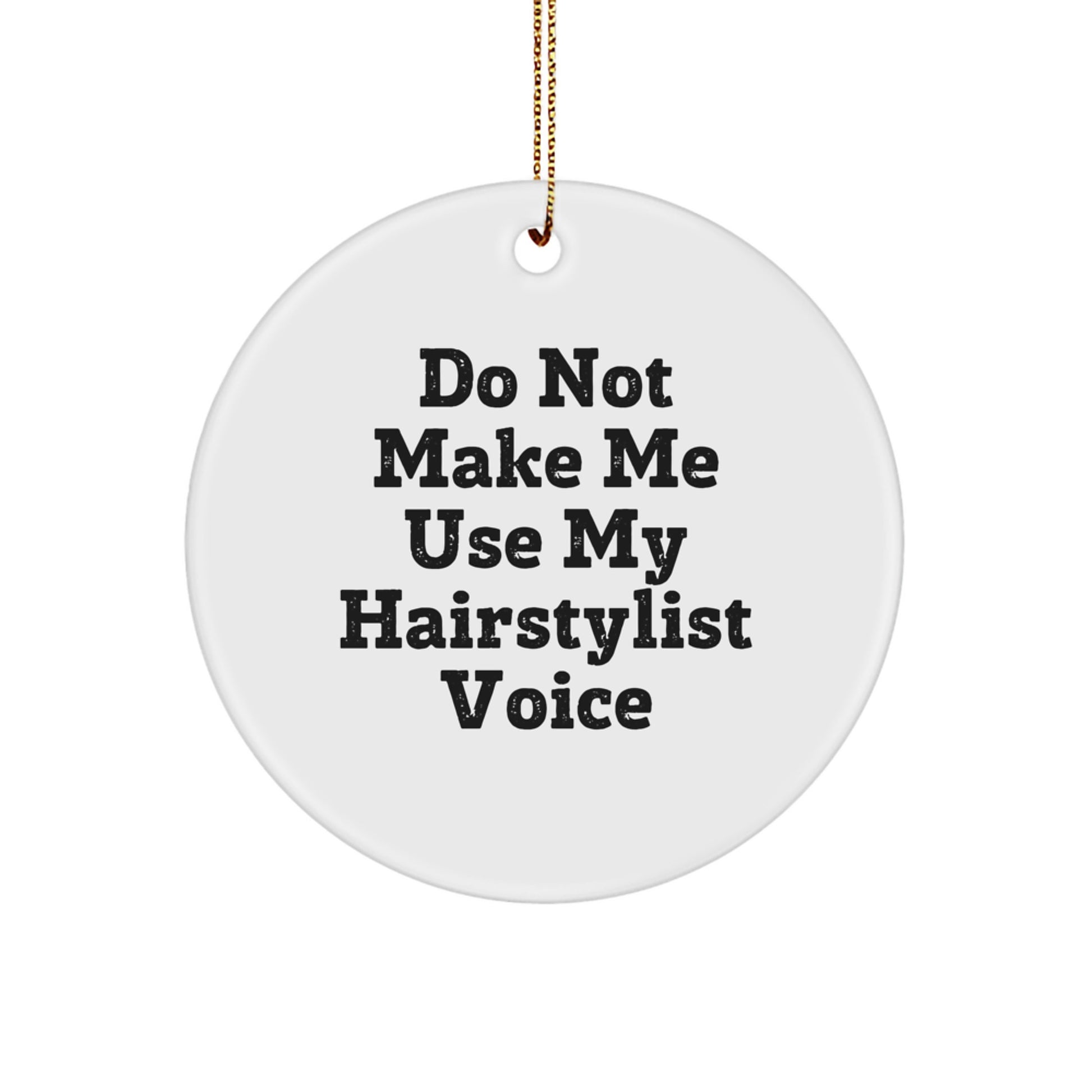 Hairstylist Keepsake Christmas Ornament for Him Gift - Image 1