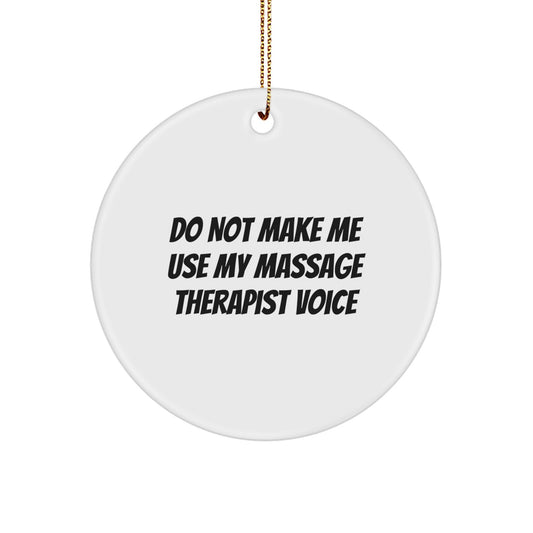 Massage Therapist Keepsake Christmas Ornament for Him Bright Gift - Image 1