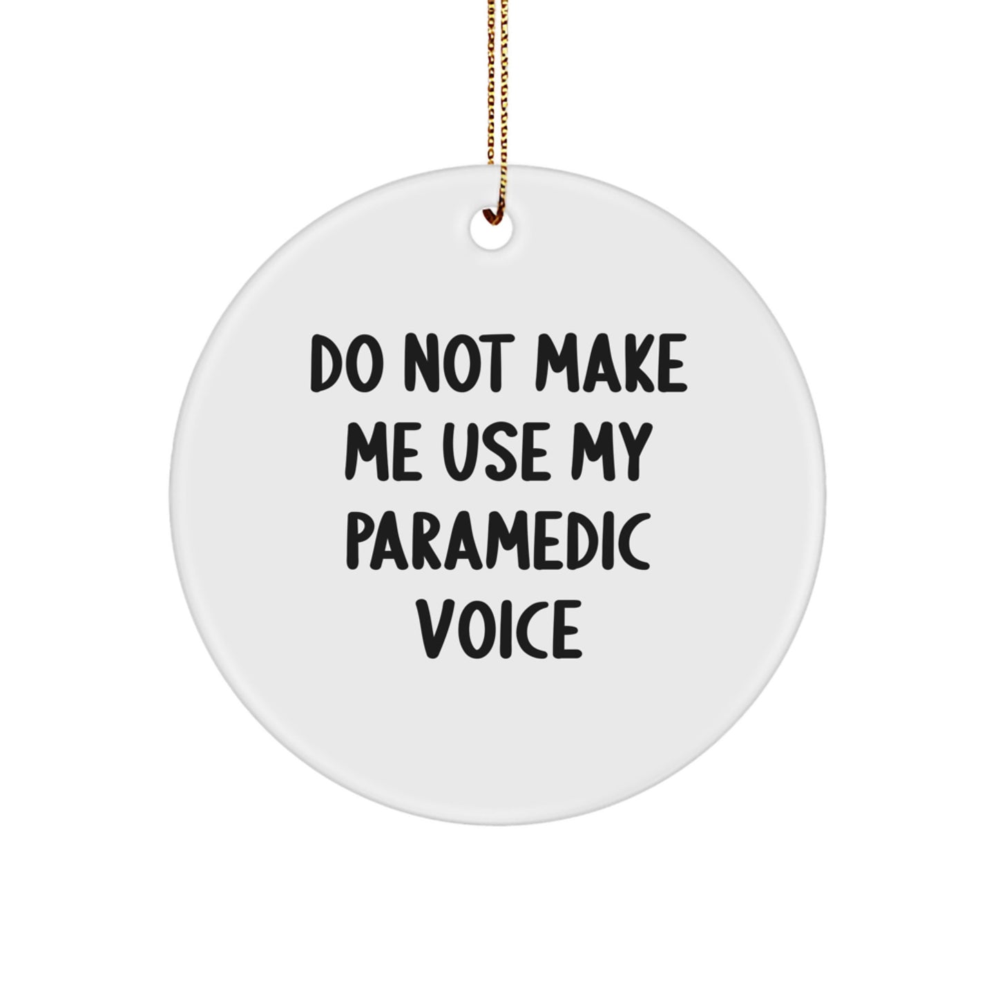 Funny Rescue Worker Gifts, Rescue Worker Christmas Unique Circle Ornament, Gifts from Friends and Family for Rescue Worker - Image 1