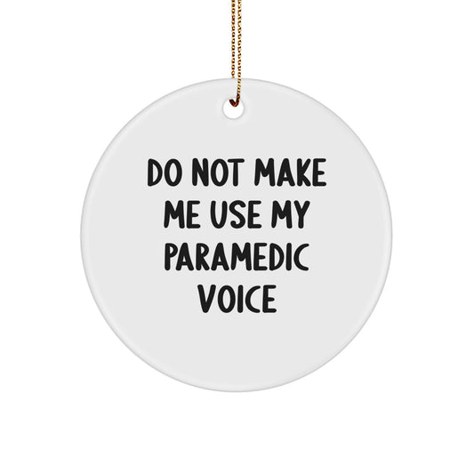 Funny Rescue Worker Gifts, Rescue Worker Christmas Unique Circle Ornament, Gifts from Friends and Family for Rescue Worker - Image 1