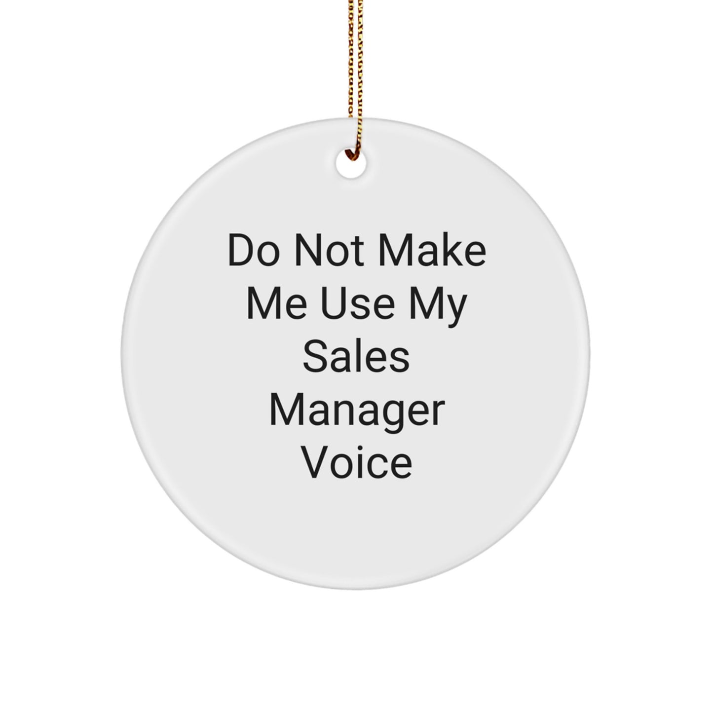 Whimsical Sales Manager Ornament for Roommates Memento Christmas Gift - Image 1