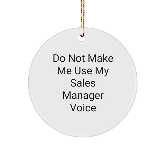 Whimsical Sales Manager Ornament for Roommates Memento Christmas Gift - Image 1
