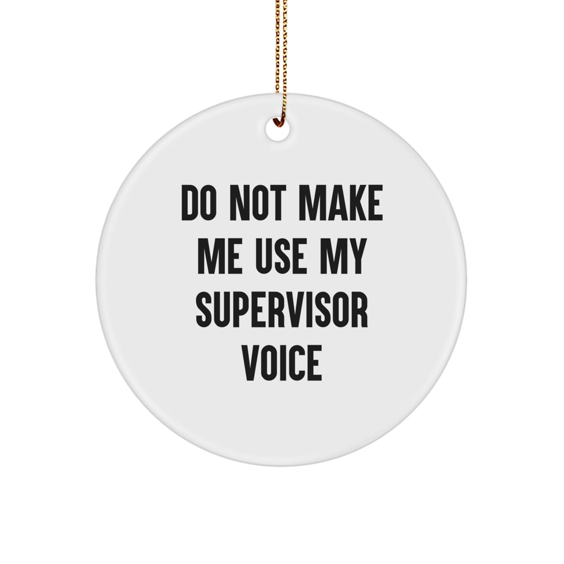 Supervisor Treasure Holiday Keepsake Christmas Ornament for Family Gift - Image 1