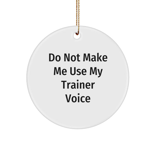 Sassy Trainer Christmas Ornament Novelty Keepsake for Friends Gift - Image 1