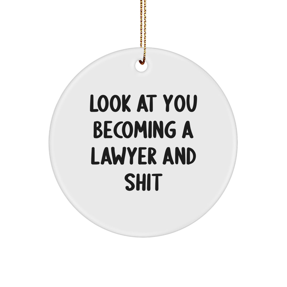 Lawyer Keepsake Christmas Ornament for Him Celebrating Success Gift - Image 1