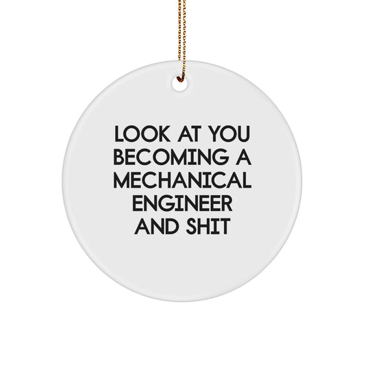 Mechanical Engineer Keepsake Holiday Christmas Ornament for Him Gift - Image 1