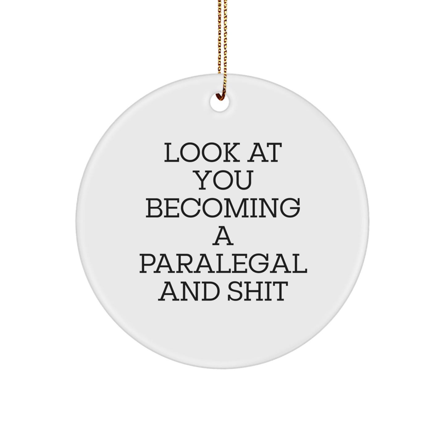 Funny Paralegal Gifts - Look At You Becoming A Paralegal And Shit - Christmas Unique Gifts from Friends to Paralegal Women - Image 1