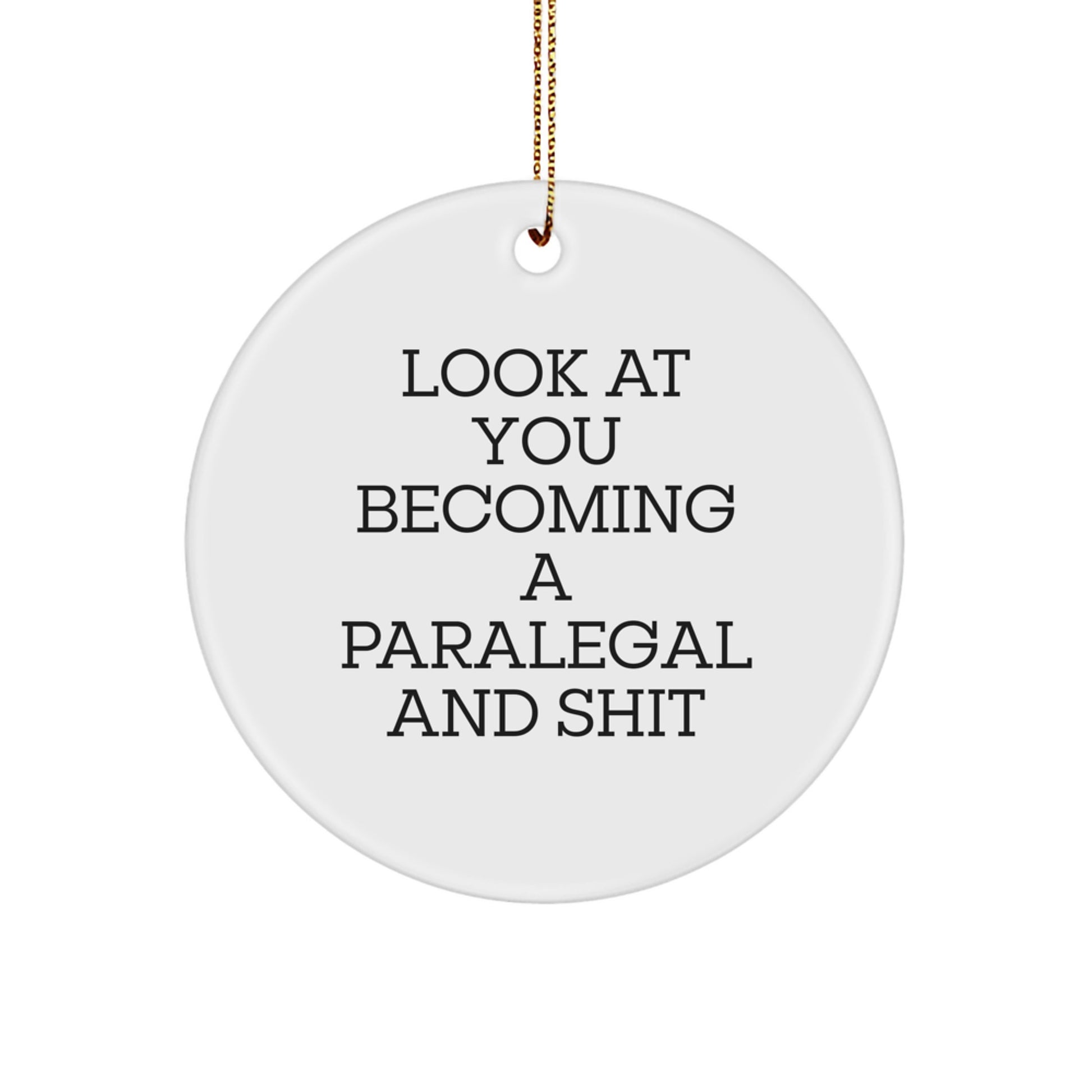 Funny Paralegal Gifts - Look At You Becoming A Paralegal And Shit - Christmas Unique Gifts from Friends to Paralegal Women - Image 1