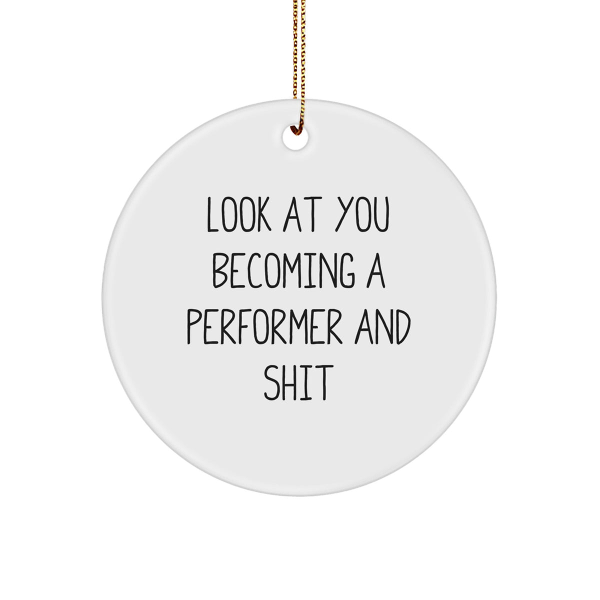 Performer Keepsake Christmas Ornament for Him Gift - Image 1