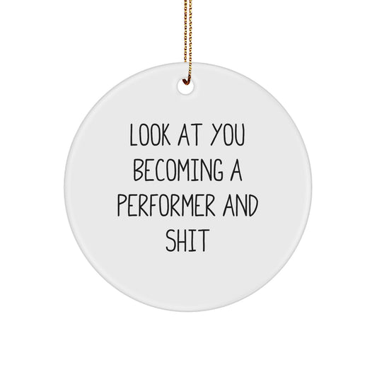 Performer Keepsake Christmas Ornament for Him Gift - Image 1