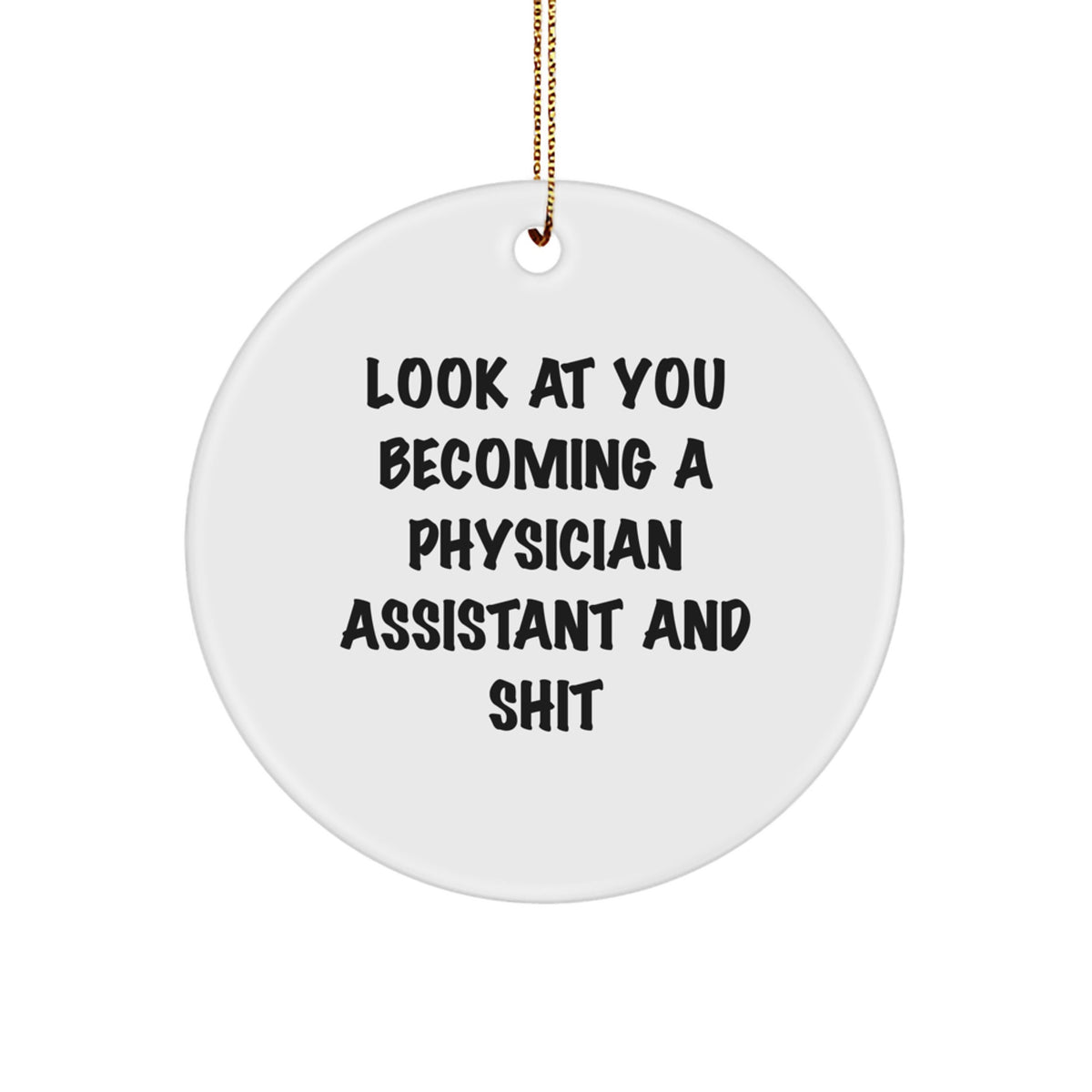 Physician Assistant Keepsake Christmas Ornament for Him Gift - Image 1