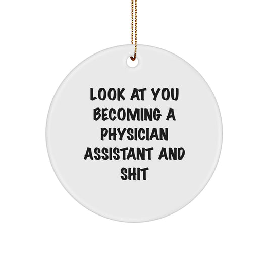 Physician Assistant Keepsake Christmas Ornament for Him Gift - Image 1