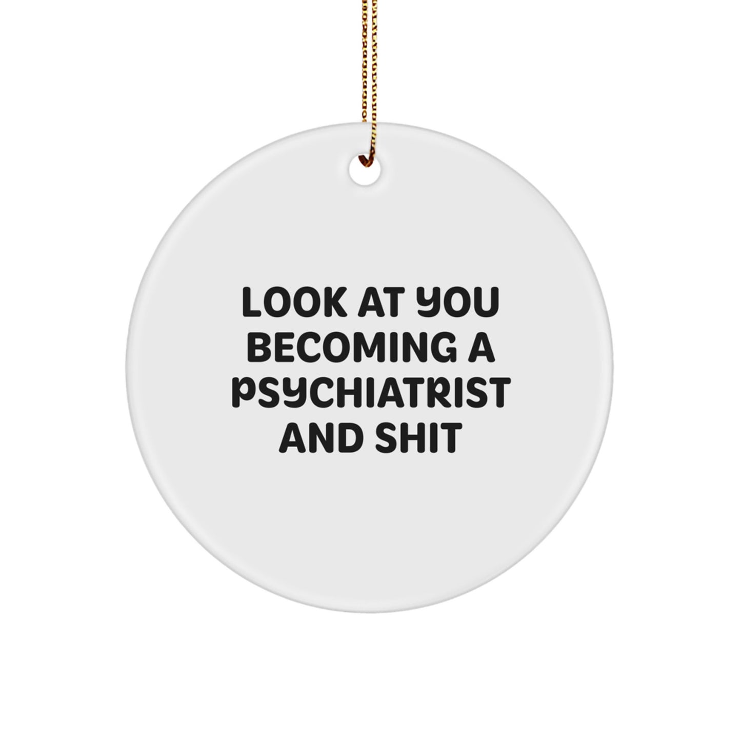 Christmas Gift Psychiatrist Circle Ornament for Roommates Collectible - Image 1