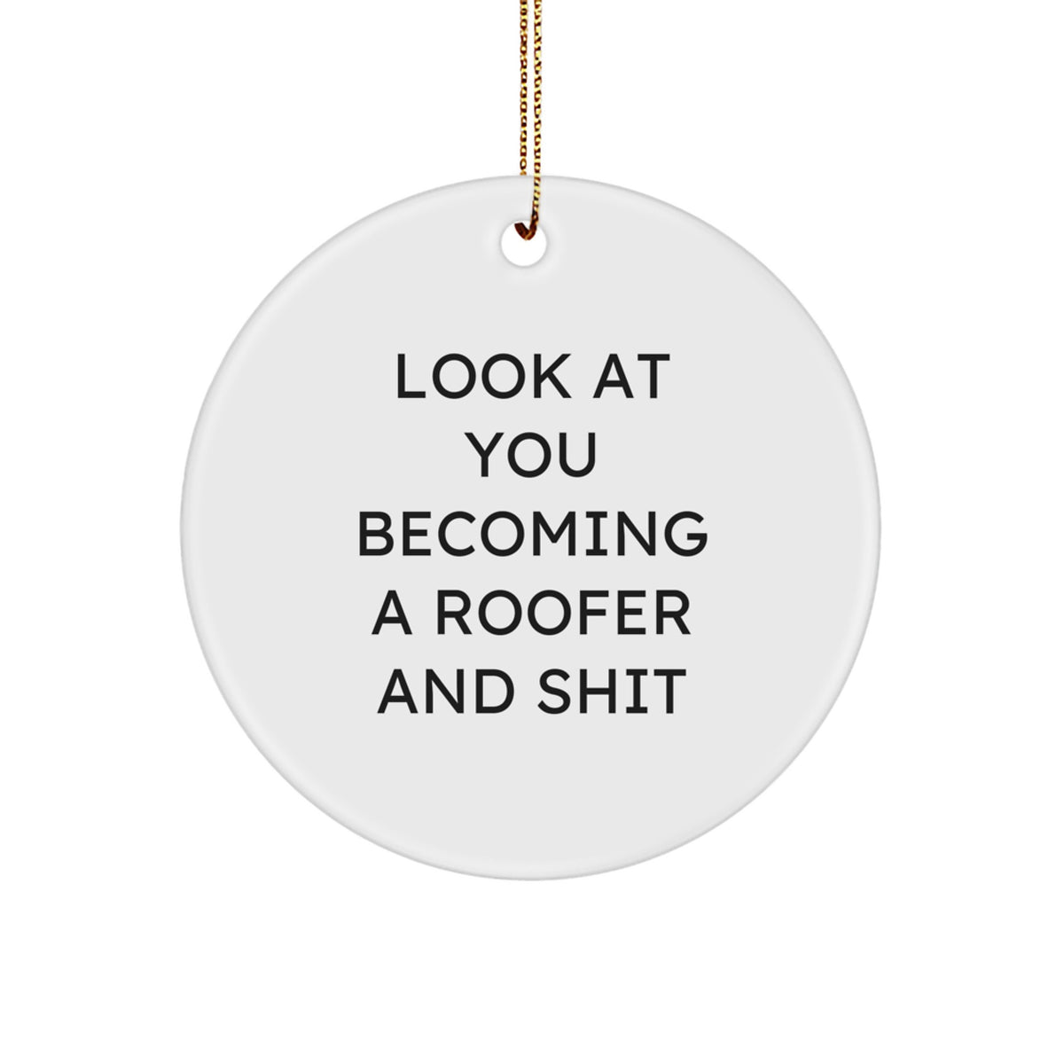 Roofer Keepsake Christmas Ornament for Him Gift - Image 1