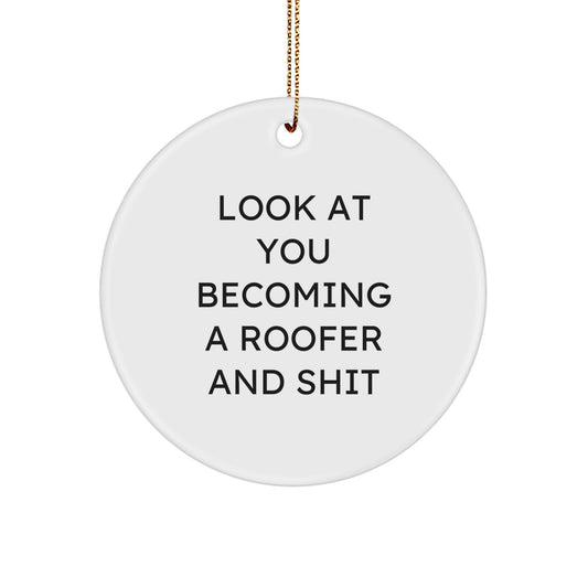 Roofer Keepsake Christmas Ornament for Him Gift - Image 1