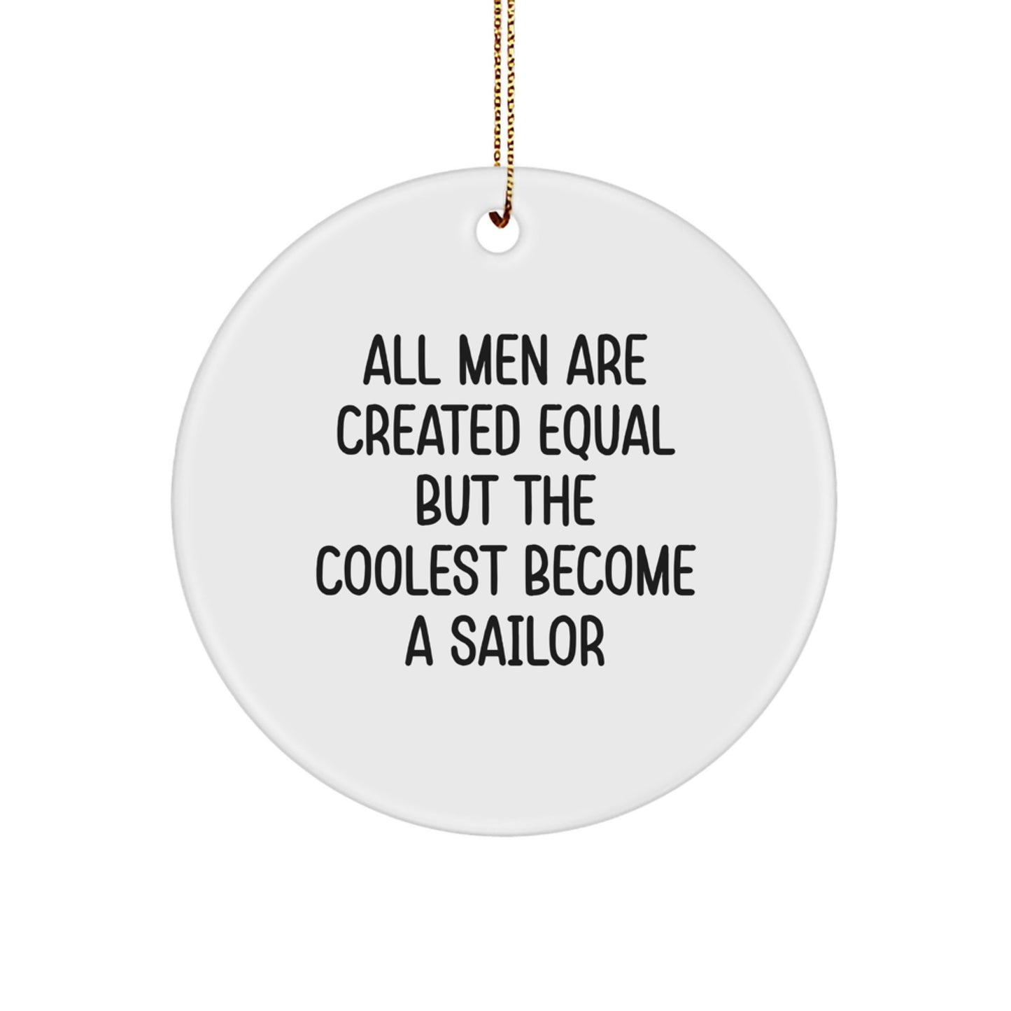 Novelty Sailor Christmas Ornament for Friends Gift – Coolest Surprise - Image 1