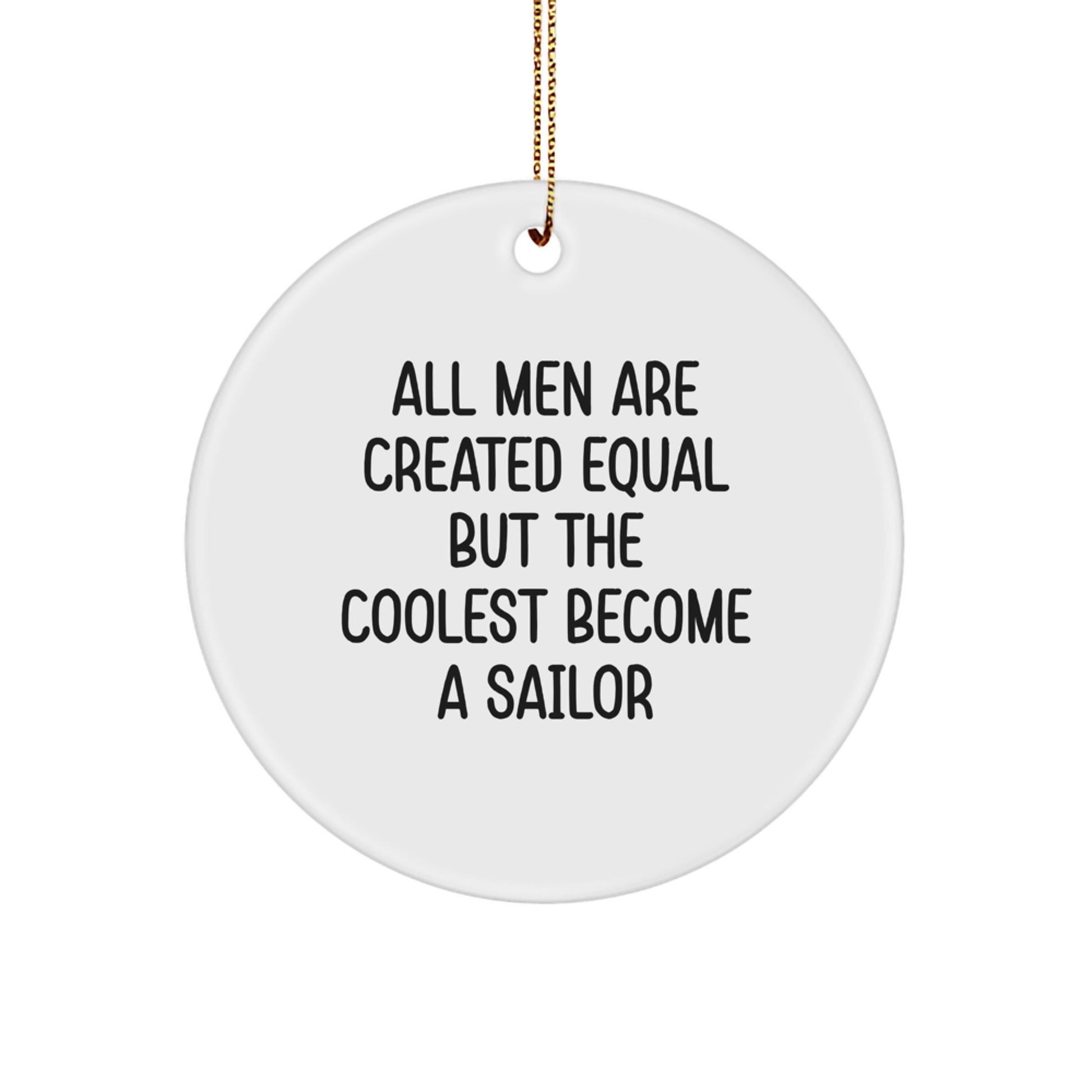 Novelty Sailor Christmas Ornament for Friends Gift – Coolest Surprise - Image 1