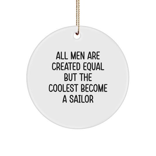 Novelty Sailor Christmas Ornament for Friends Gift – Coolest Surprise - Image 1
