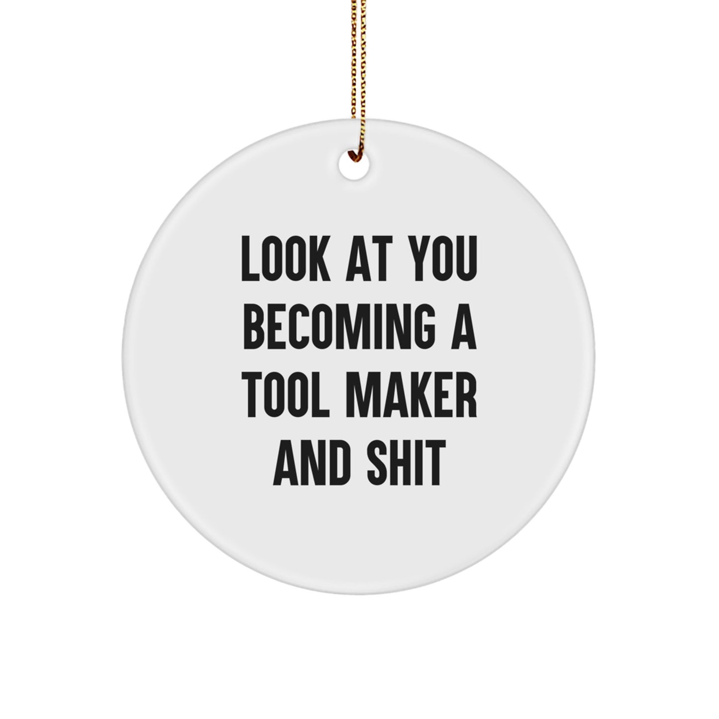 Christmas Gift Tool Maker Ornament for Her Present - Image 1