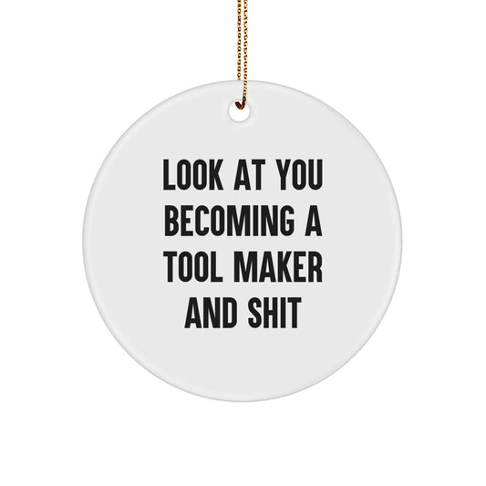 Christmas Gift Tool Maker Ornament for Her Present - Image 1