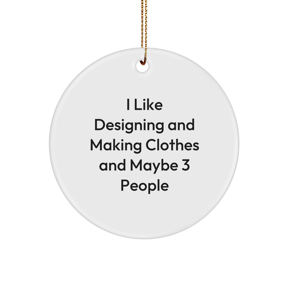 Christmas Gift for Her Present Designing And Making Clothes Ornament - Image 1