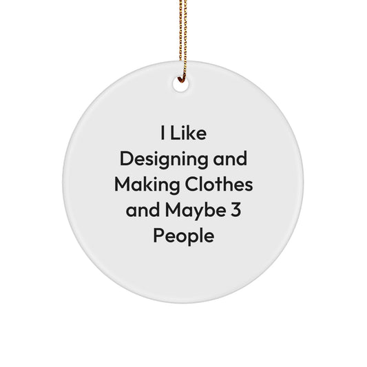 Christmas Gift for Her Present Designing And Making Clothes Ornament - Image 1