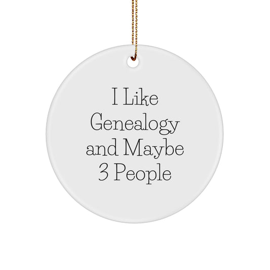 Genealogy Circle Ornaments for Christmas Unique Gifts from Family Members for Genealogy Lovers - Image 1