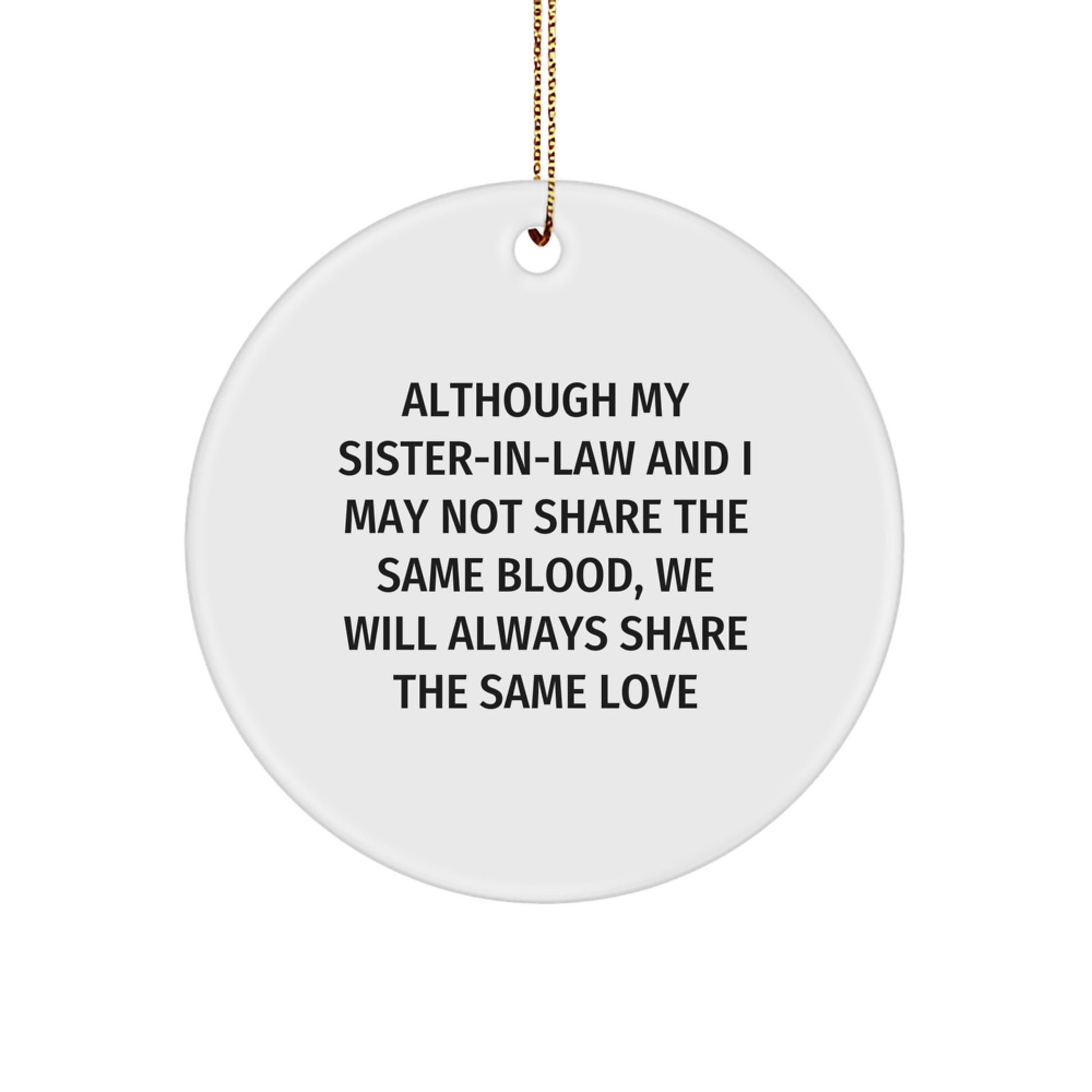 Sister-in-law Keepsake Christmas Ornament Gift for Her - Image 1