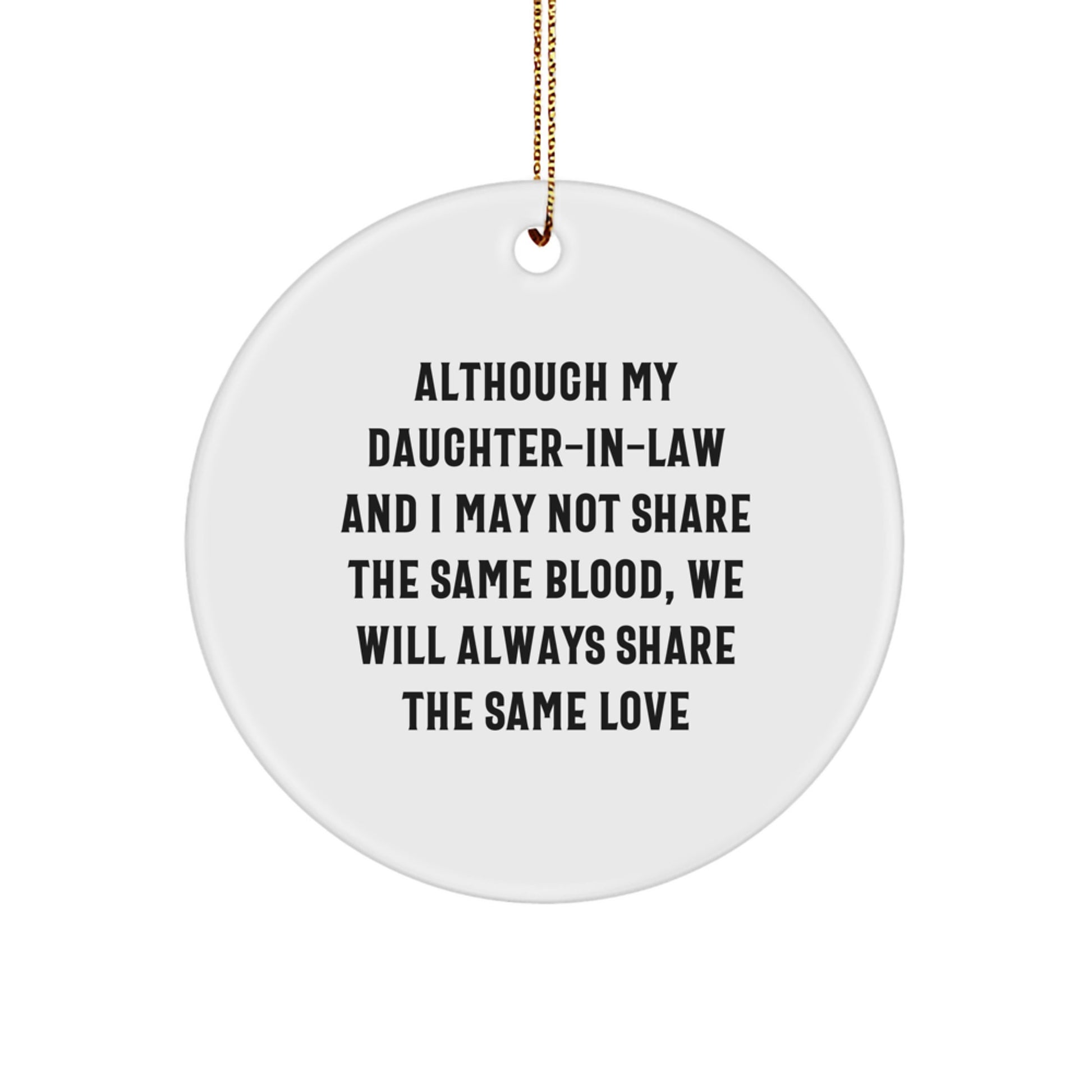 Daughter-in-law Circle Ornament Idea for Coworkers Christmas Gift - Image 1