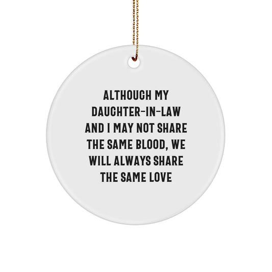 Daughter-in-law Circle Ornament Idea for Coworkers Christmas Gift - Image 1