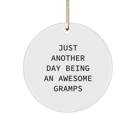 For Teens Gramps Memento Christmas Ornament Gift Celebrate Joy - Image 1