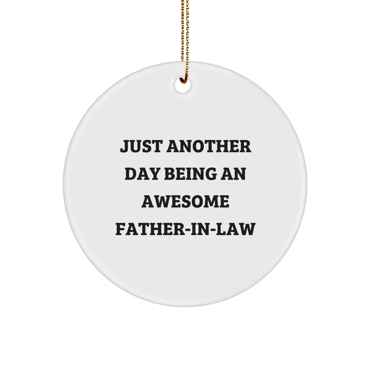 Christmas Gift Ornament for Her Present Father-in-Law - Image 1