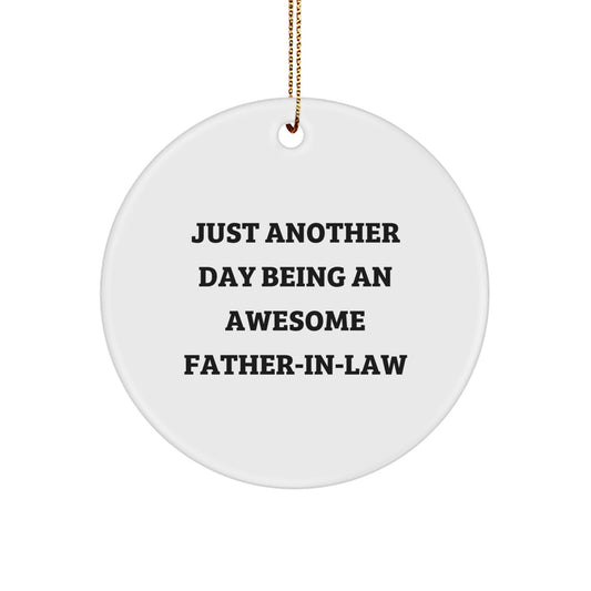 Christmas Gift Ornament for Her Present Father-in-Law - Image 1