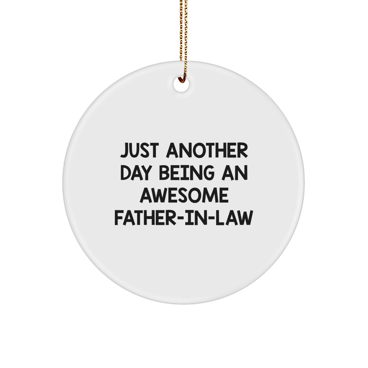 Father-in-Law Keepsake Christmas Ornament for Him Holiday Surprise Gift - Image 1