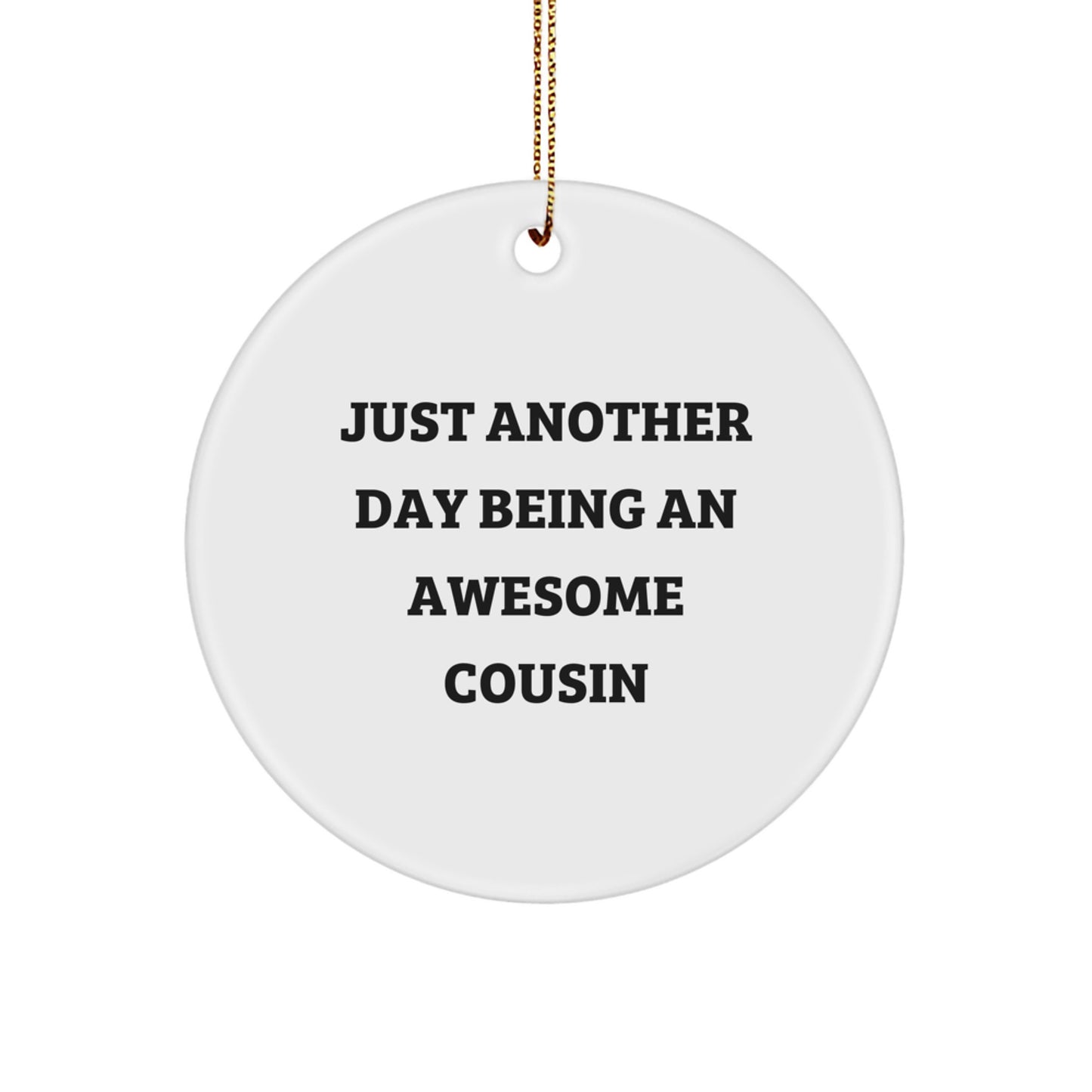 Cousin Circle Ornament Heartfelt Christmas Gift for Coworkers Idea - Image 1