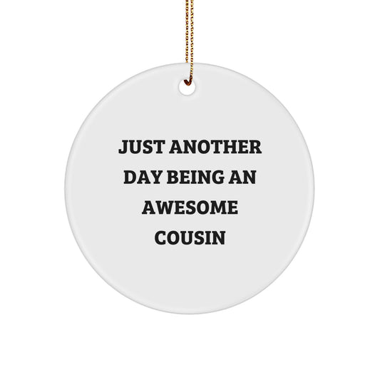 Cousin Circle Ornament Heartfelt Christmas Gift for Coworkers Idea - Image 1