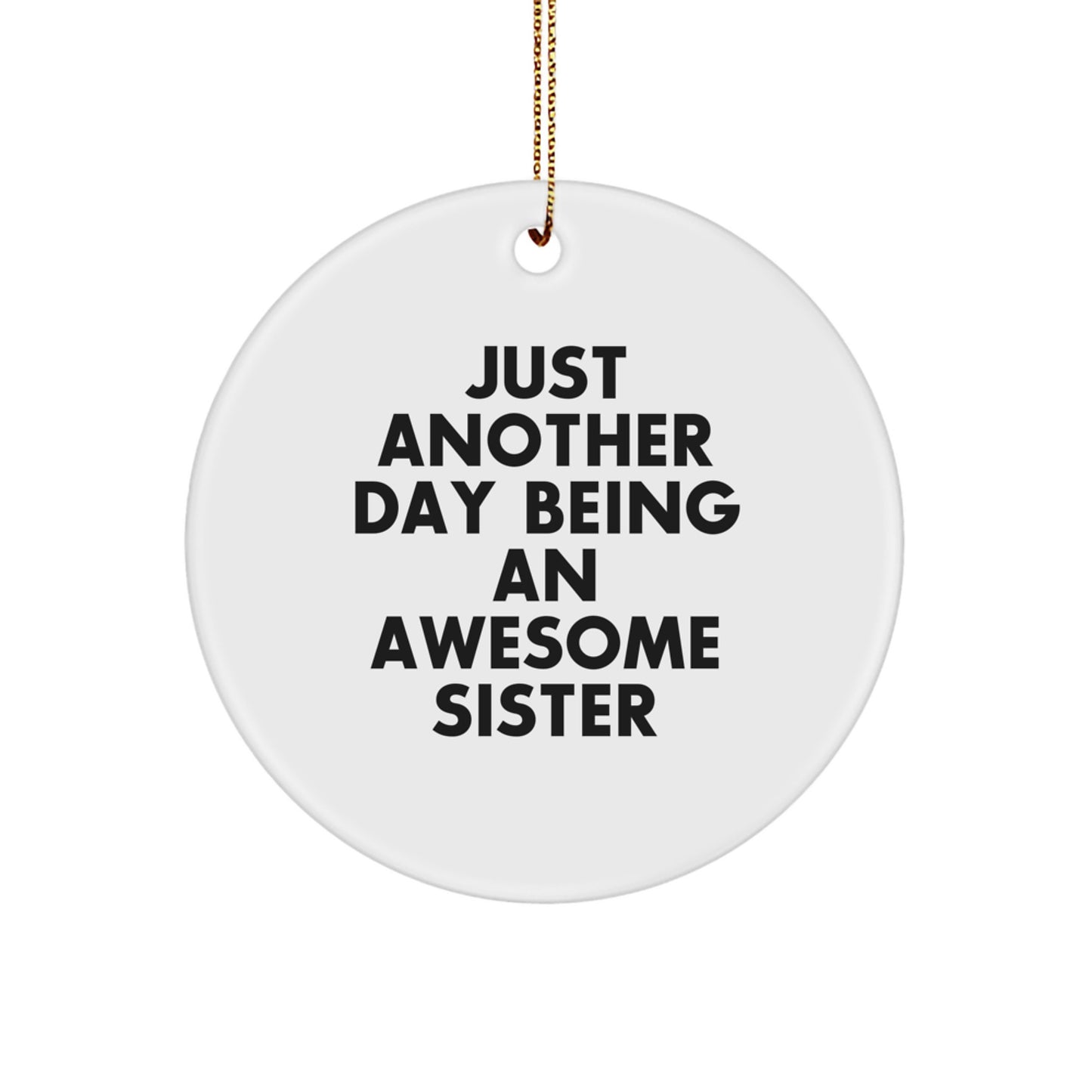 Sister Keepsake Christmas Ornament for Her Gift - Image 1