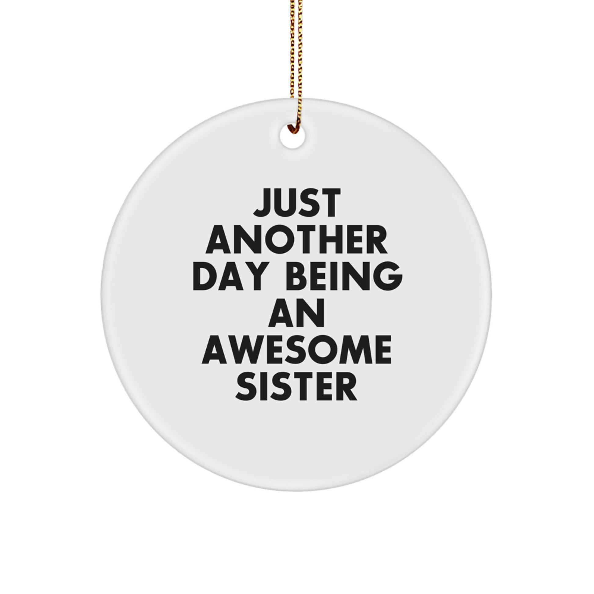 Sister Keepsake Christmas Ornament for Her Gift - Image 1