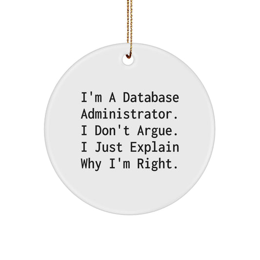 Database Administrator Christmas Ornament Idea for Coworkers Gift - Image 1