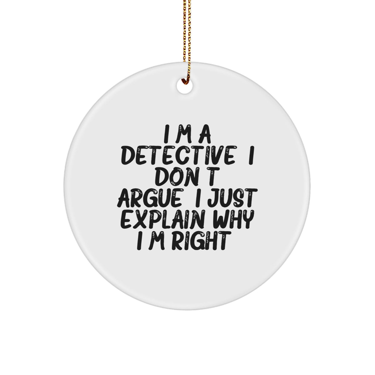 Detective Keepsake Christmas Ornament for Him Surprise Gift Limited - Image 1
