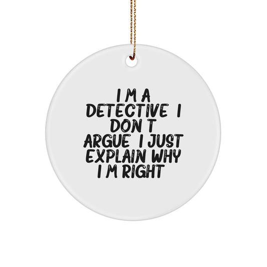 Detective Keepsake Christmas Ornament for Him Surprise Gift Limited - Image 1