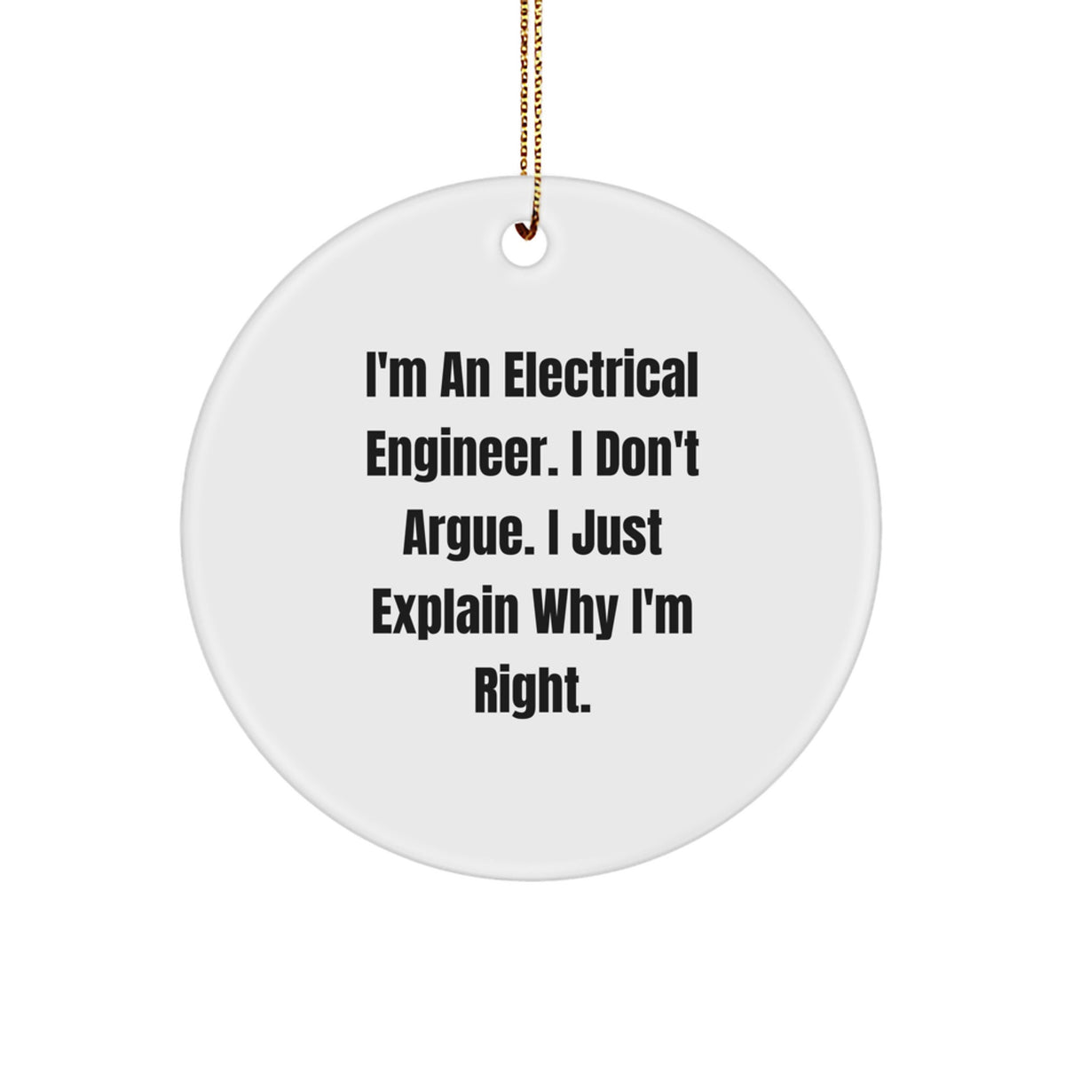 Christmas Gift for Her Bright Electrical Engineer Ornament Present - Image 1