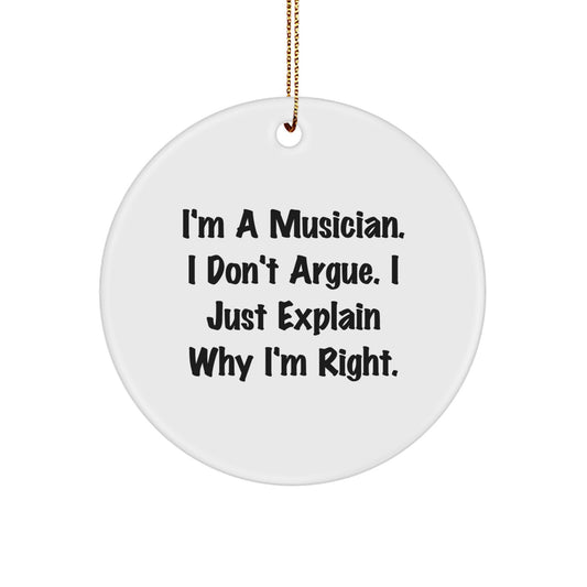 Funny Musician Gifts from Men Christmas Unique Ornaments for Musician Friends - Image 1