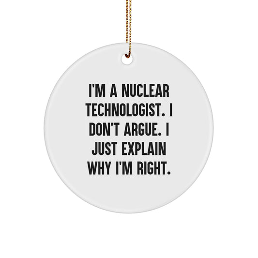 Christmas Gift Surprise Nuclear Technologist Ornament for Teens - Image 1