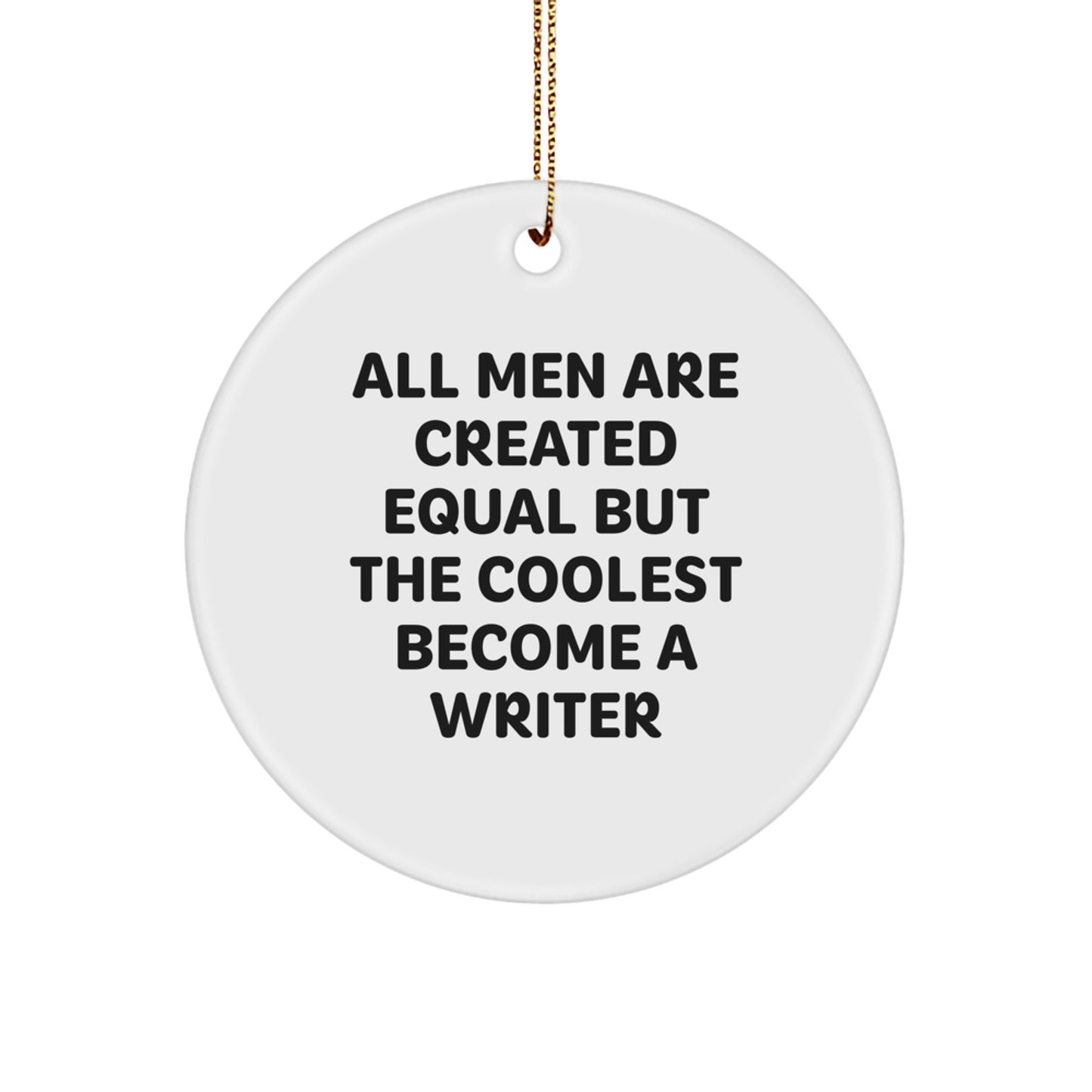Family Treasure Christmas Ornament Gift for Writers & Friends Bright - Image 1