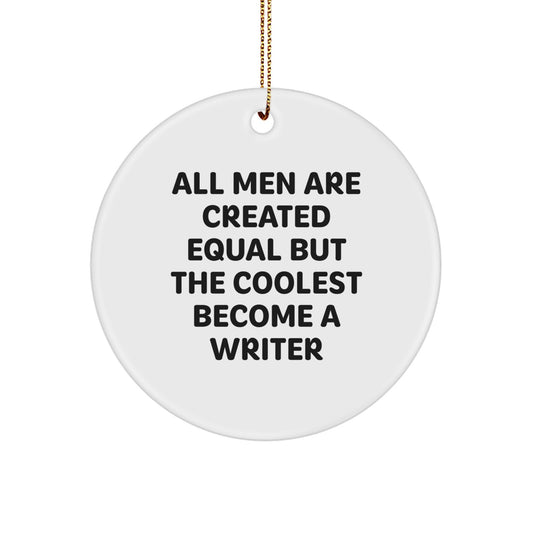 Family Treasure Christmas Ornament Gift for Writers & Friends Bright - Image 1