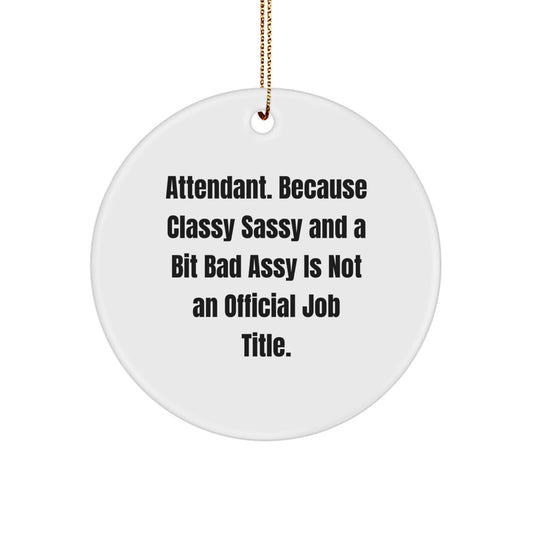 Attendant Novelty Christmas Ornament for Friends Gift - Image 1